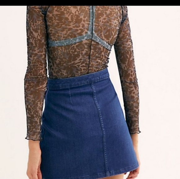 Free People Denim mini - Picture 2 of 8